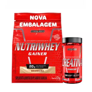 Kit Nutri Whey Protein 1,2 Kg + Creatina 120 Caps - Integralmédica