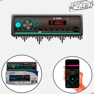Rádio Automotivo Bluetooth H-Tech USB AUX 4x25W RMS MP3 Player Carro 1 Din