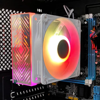 Cooler CPU PC Universal 120mm LGA 1200 1366 1700 2011 Led Argb Controladora 130w
