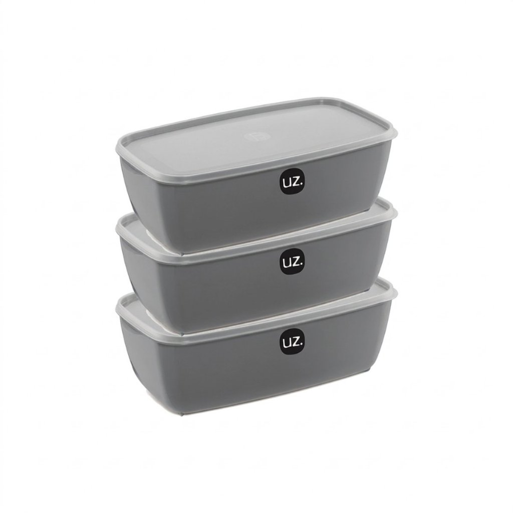 Kit 3 Pote Vasilhame Multiuso Marmita 3L Original UZ | Shopee Brasil