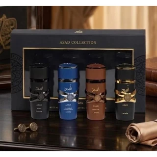 Kit Lattafa Asad Collection 4x25ml EDP Masculino Original