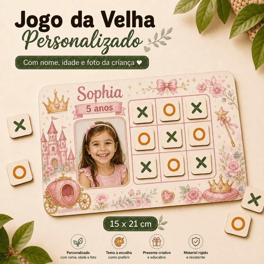 Kit Jogo da Velha Personalizado — Kit com 10