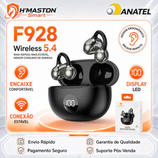 H'MASTON F928 Fone De Ouvido Esportivo Fone De Ouvido Anti Ruido Fone Que Prende Na Orelha Ear Cuff Earphone