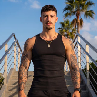 Kit 2 Regata Americana Slim Masculina Basquete Streetwear Academia Casual Confortável Treino