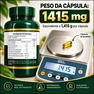 Kit 2 Ômega 3 1400mg EPA 660mg DHA 440mg 240 Cápsulas Softgel Óleo de Peixe Equity Nutrition