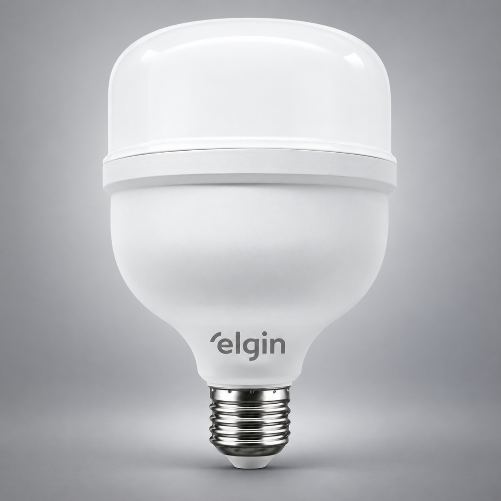 Lâmpada LED Bulbo Alta Potência 50W 6500K Luz Branca Soquete E27 Bivolt ...