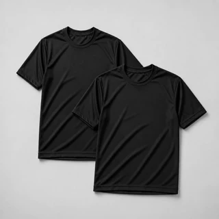 Kit 2 Camisetas Dry Fit Poliéster Respirável Leve Confortável