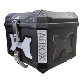 Baú Reforçado Atrox Preto 38L Universal Com Suporte