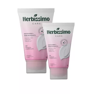 Kit Creme Desodorante Antitranspirante Herbíssimo Care Rosa Mosqueta E Niacinamida Bisnaga 55g (2 unidades)