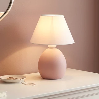 Abajur Feito de Cerâmica Com Cúpula Cores Lançamento Decoração Sala Quarto Infantil Mesa