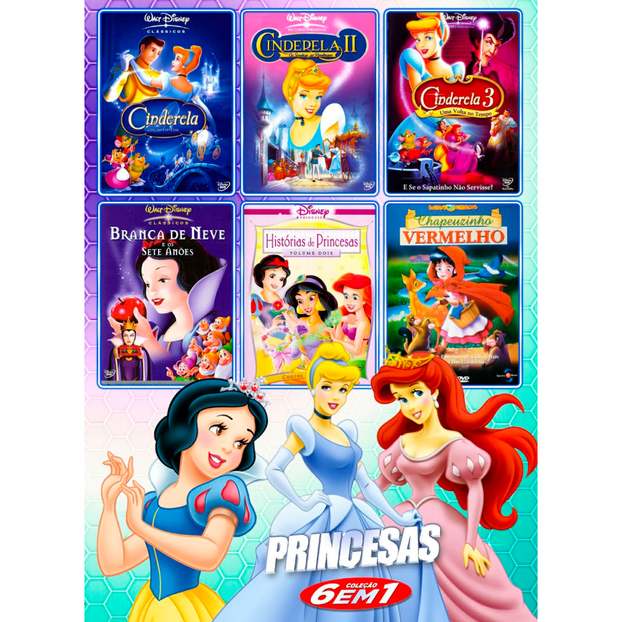 ディズニープリンセス DVD 6枚セット DVD Coleção Princesas 6 em 1 – Clássicos Infantis | Shopee Brasil