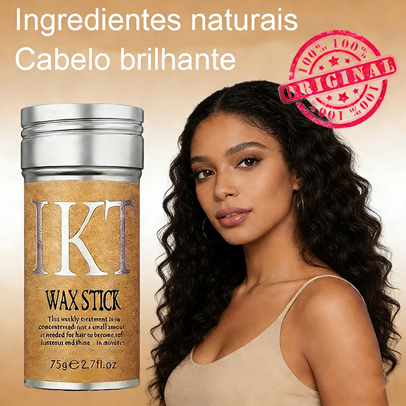 IKT Wax Stick Bastão Cera Pomada Modeladora Anti-Frizz Peruca Arrepiado ...