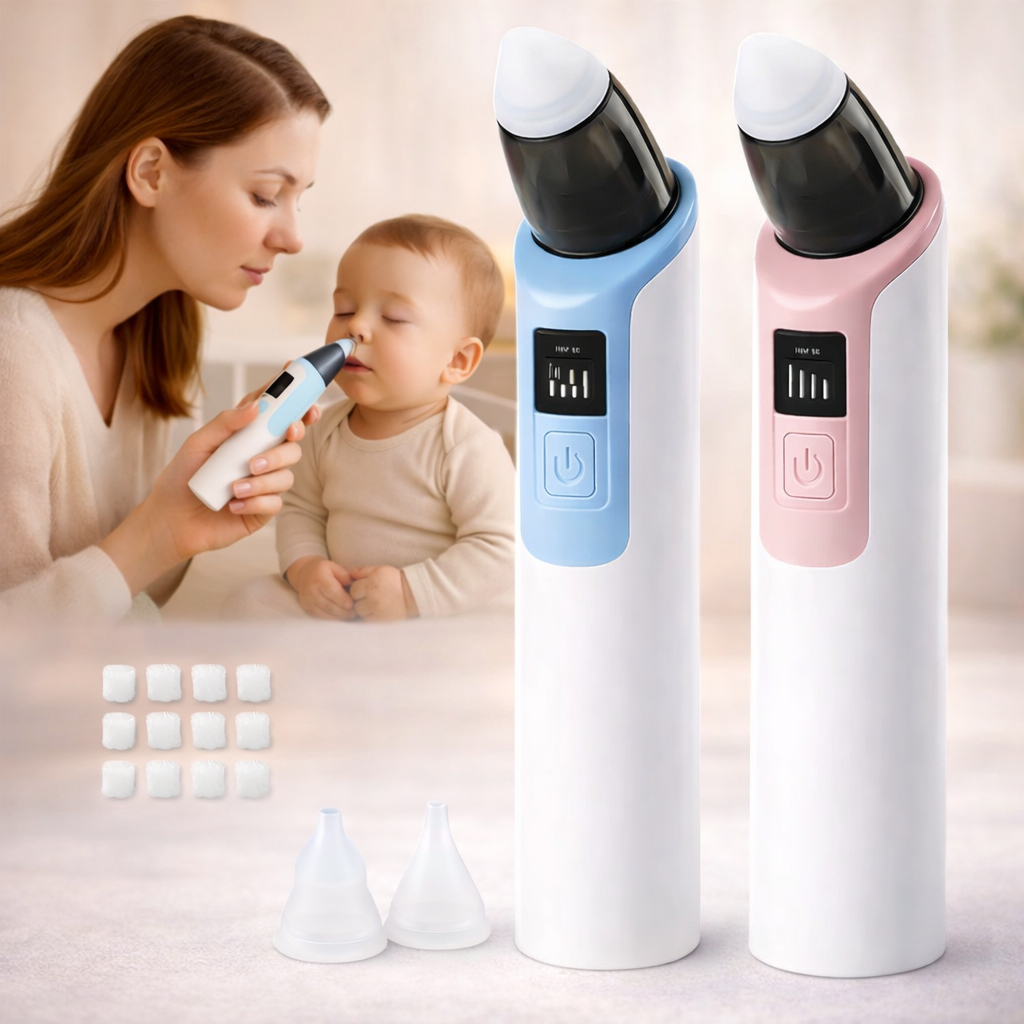 Aspirador Nasal Elétrico Silencioso Sugador Catarro Pra Bebê | Shopee ...