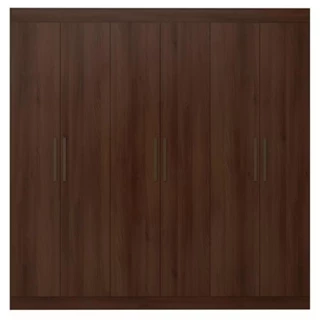 Guarda-Roupa Casal Bartira Ville com 6 Portas e 2 Gavetas em Oferta na Shopee