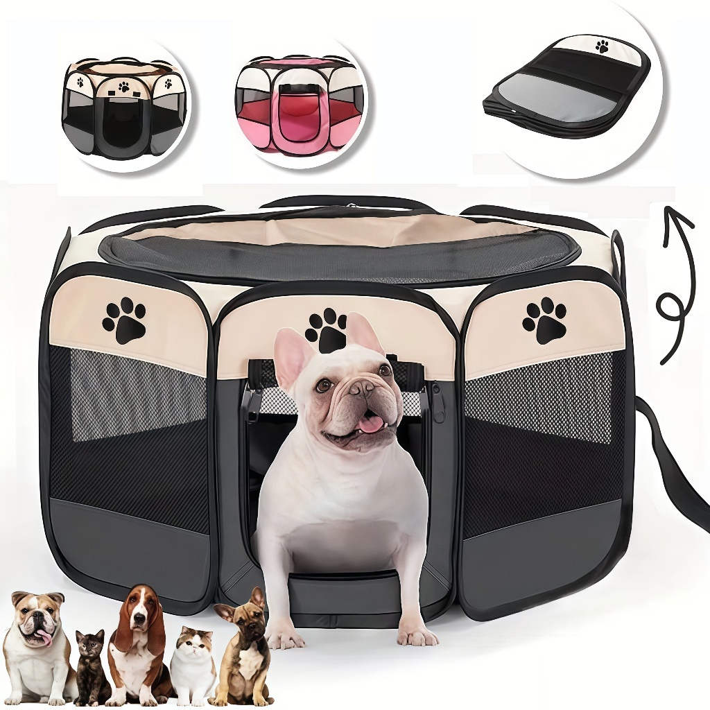 Cercadinho Pet Multiuso – para Cães, Gatos, Coelhos e Filhotes – Fácil Montagem, Uso Externo – Estrutura Resistente | Shopee Brasil