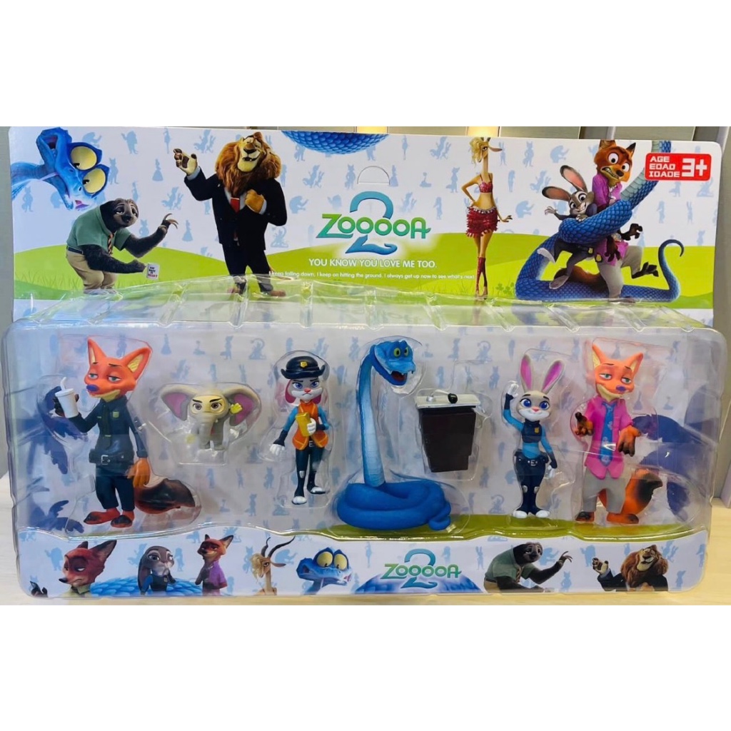 Zootopia 2 Coleção 6 Bonecos Judy - Nick | Shopee Brasil