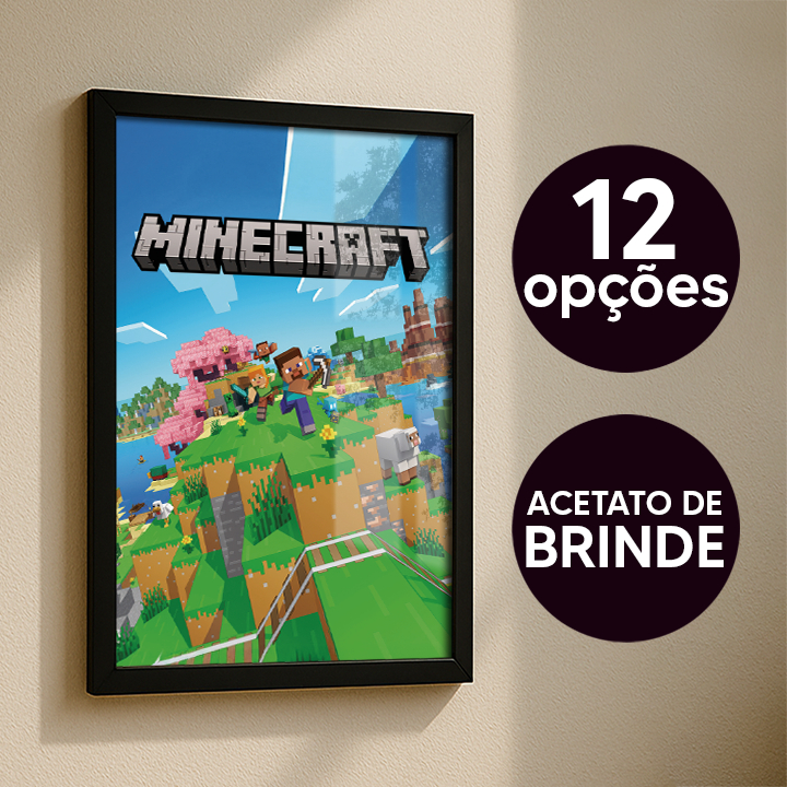 Quadro Minecraft em Oferta | Shopee 2026