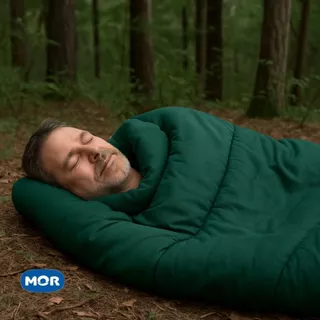 Saco De Dormir Solteiro Mor Proteção Térmica Para Temperaturas De Até 4°c Profissional Com Ziper