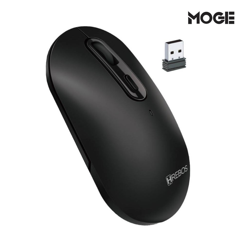 Mouse Sem Fio HREBOS HS-761 | Wireless | USB | 4 Botões | Design ...
