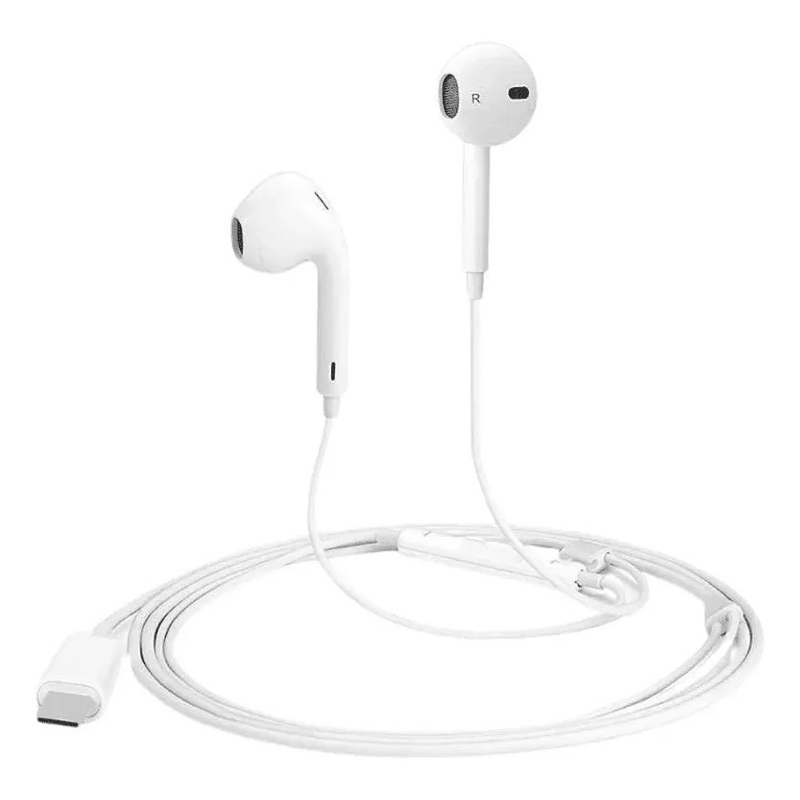 Fone de Ouvido Com Fio A'Gold EarPods USB-C – Modelo FN-A71L | Shopee ...