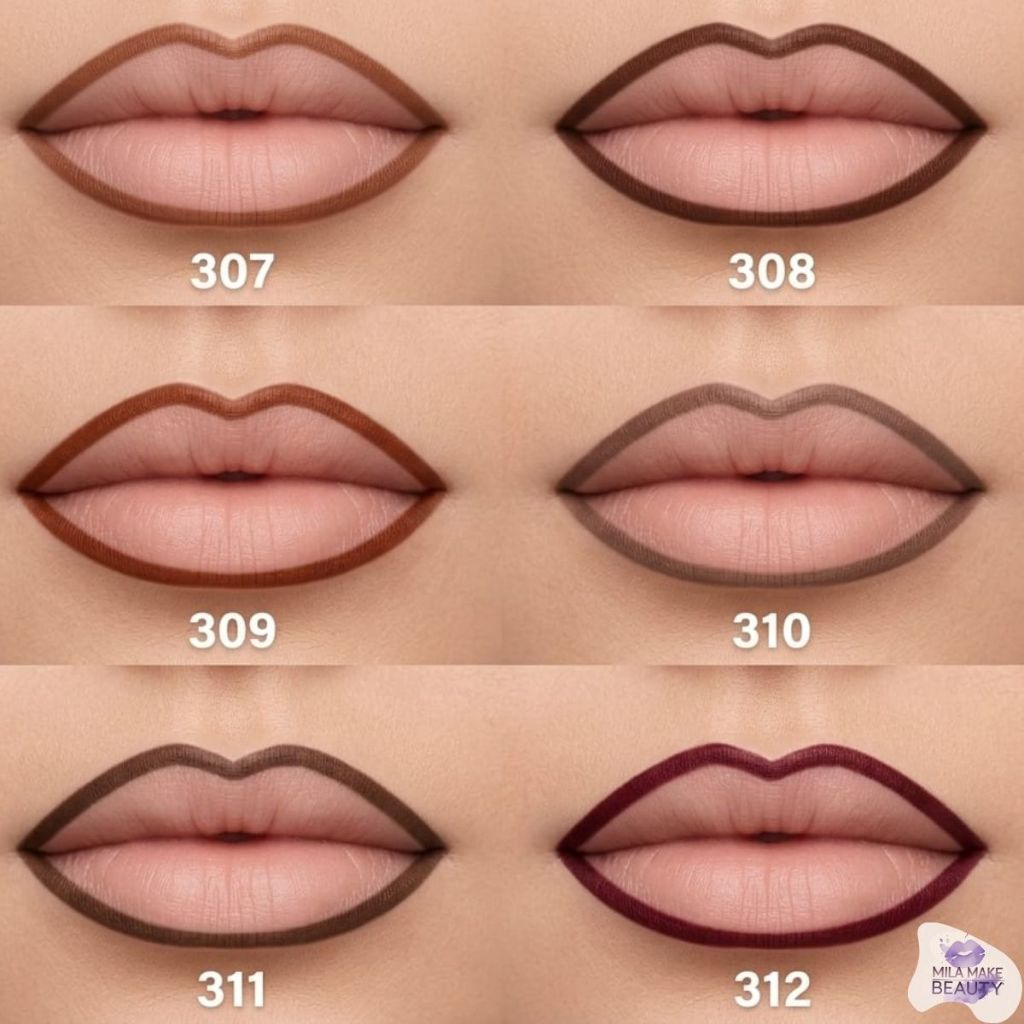 Lápis de Boca Contorno Labial Volumoso Marrom Efeito Boca Gringa Nude ...