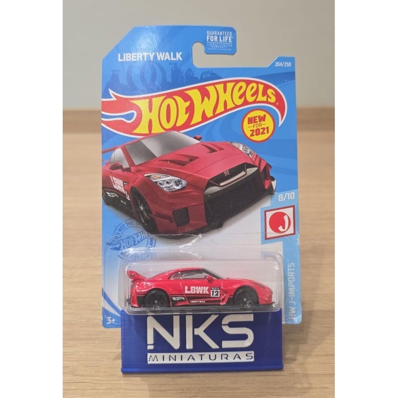 Hot Wheels Nissan GTR R35 Liberty Walk Vermelho | Shopee Brasil