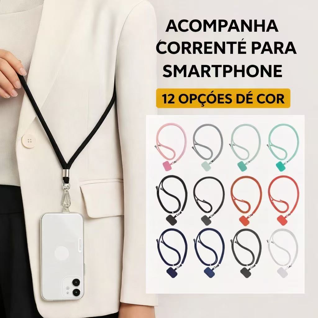 Cordão De Telefone Ajustável – Alça Crossbody Removível Para
