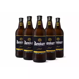 Kit 6 Cervejas Denker Stout 600ml Artesanal Premium Escura Encorpada