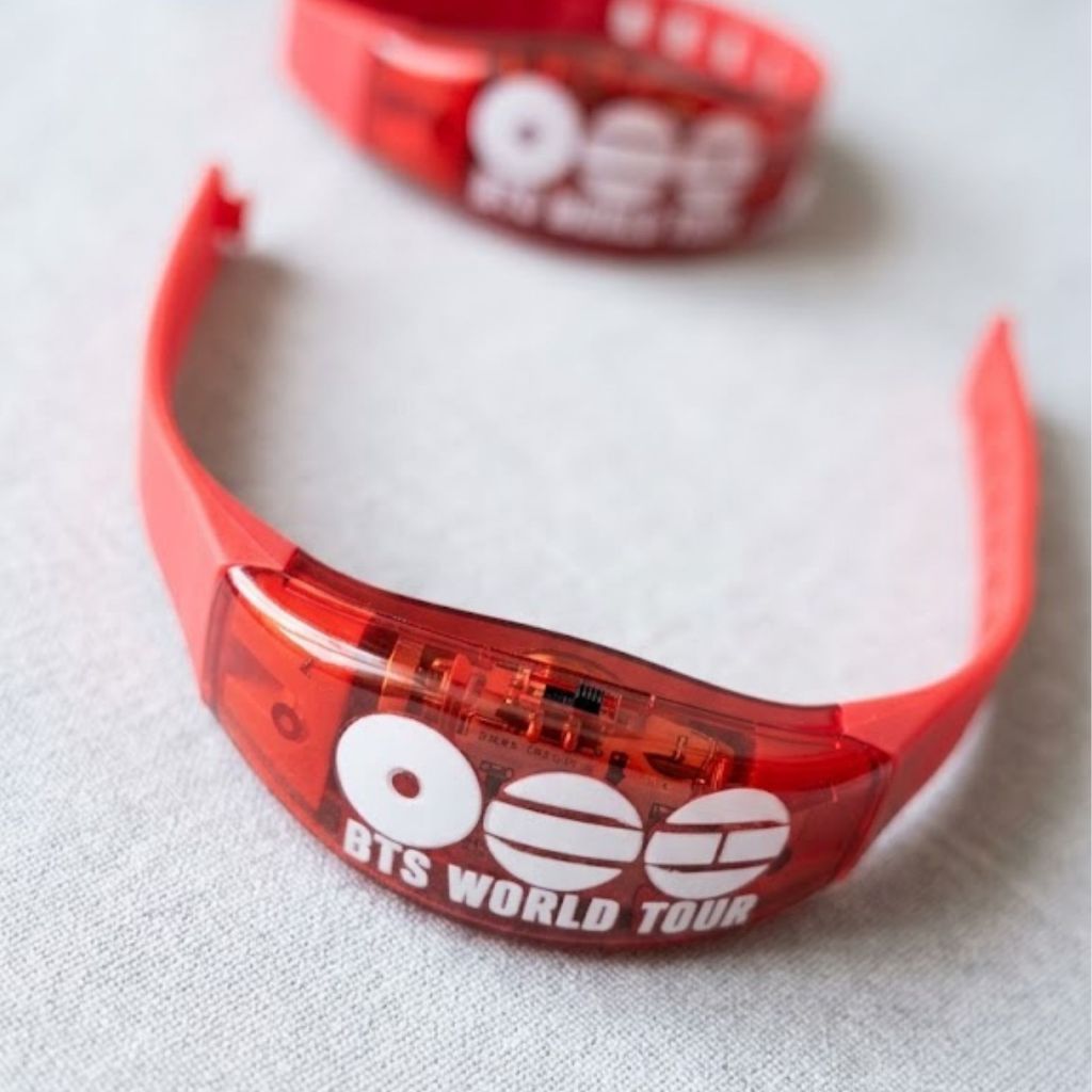 Pulseira com LED BTS Arirang - Brilha com a Música - K-pop / ARMY