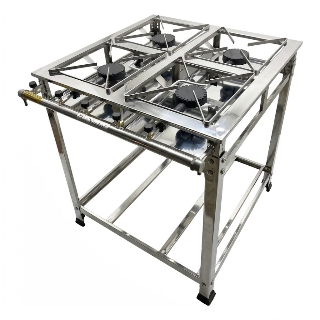 Fogão Industrial 4 Bocas Alta Pressão Ideal Para Restaurante