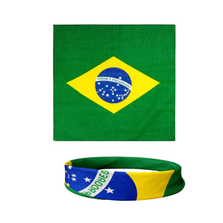 Bandana Lenço Unissex Brasil Copa 2026