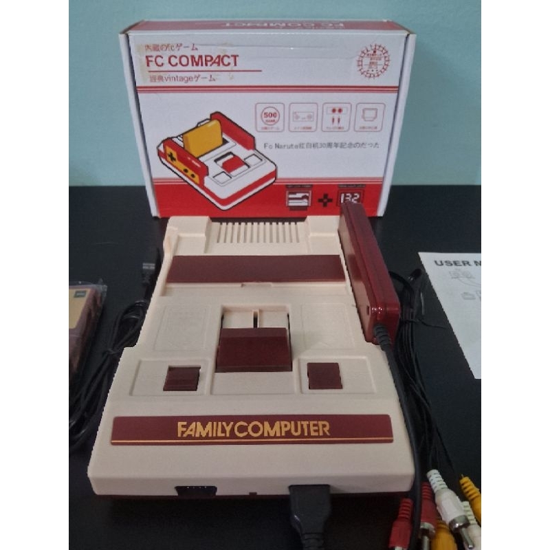 Console Fc Compact Famicom Nintendinho 8 bits com 500 jogos +