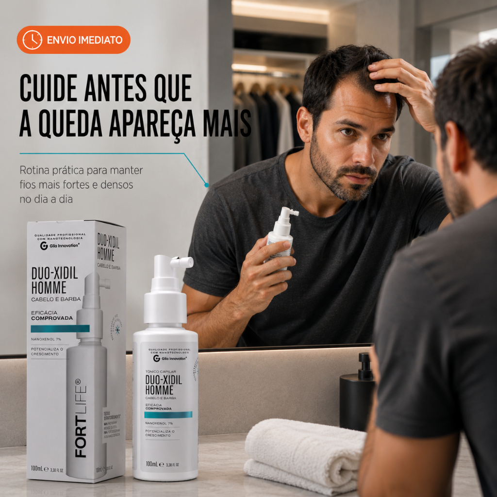 Tônico Capilar Antiqueda Duo-Xidil Homme Crescimento Barba e