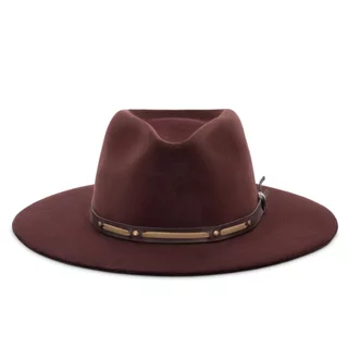 Chapéu Country Fedora Aba RETA Aveludado Unissex Barretos Gustavo Lima Bandinha Várias Cores