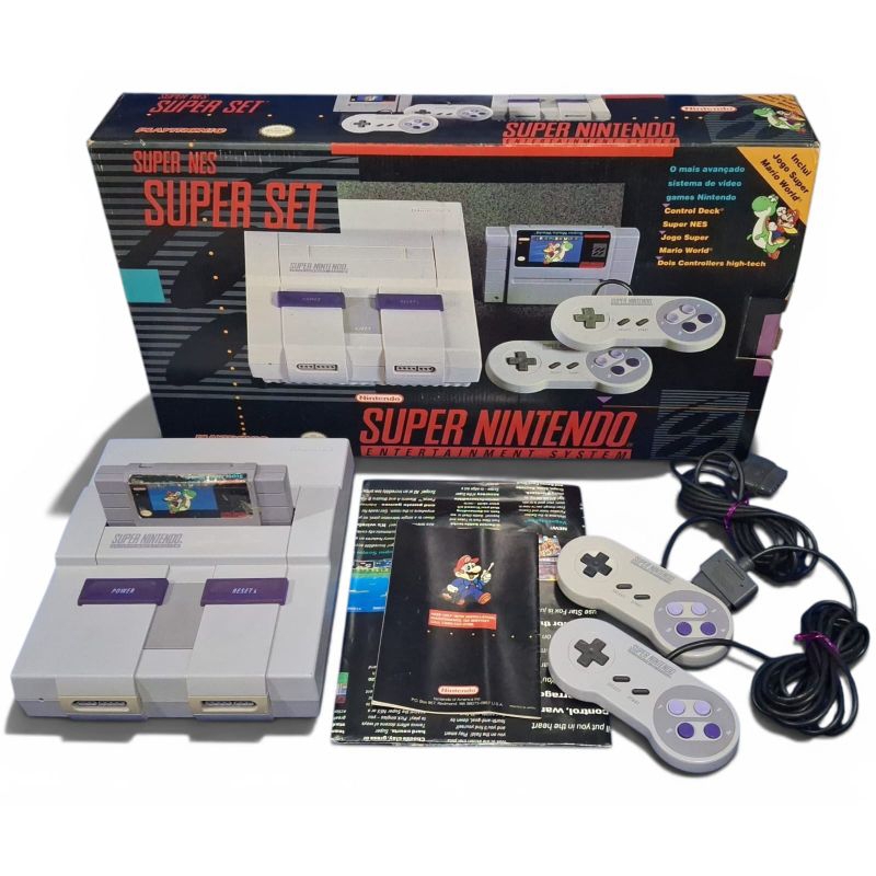 Console Super Nintendo Fet Edição Super Mario World Playtronic | Shopee ...