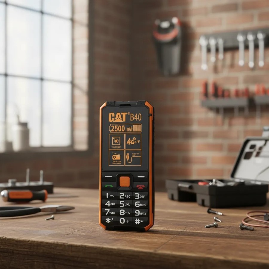 Celular Caterpillar B40 Dual Chip 4G IP67 Celular Robusto à Prova d’Água e Quedas