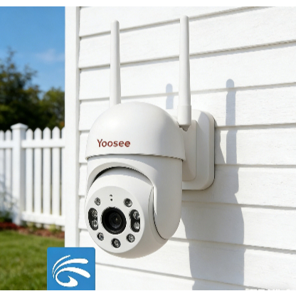 Câmera IP Externa Knup Full HD 1080p Wi-Fi Yoosee 355° IP67 LB
