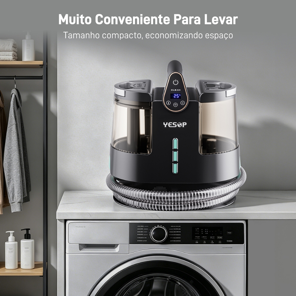YESOP Extratora Higienizadora Portátil a Vapor 130°C 1700W 13kPa