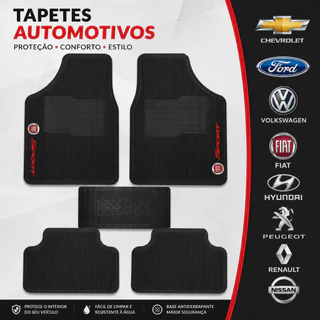 Tapete De Carros Personalizados Automotivo Borracha 5 PEÇAS