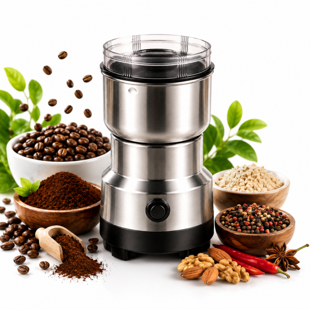 Moedor Café Elétrico Nima Japan 200W Inox 300ml 110V Moagem 