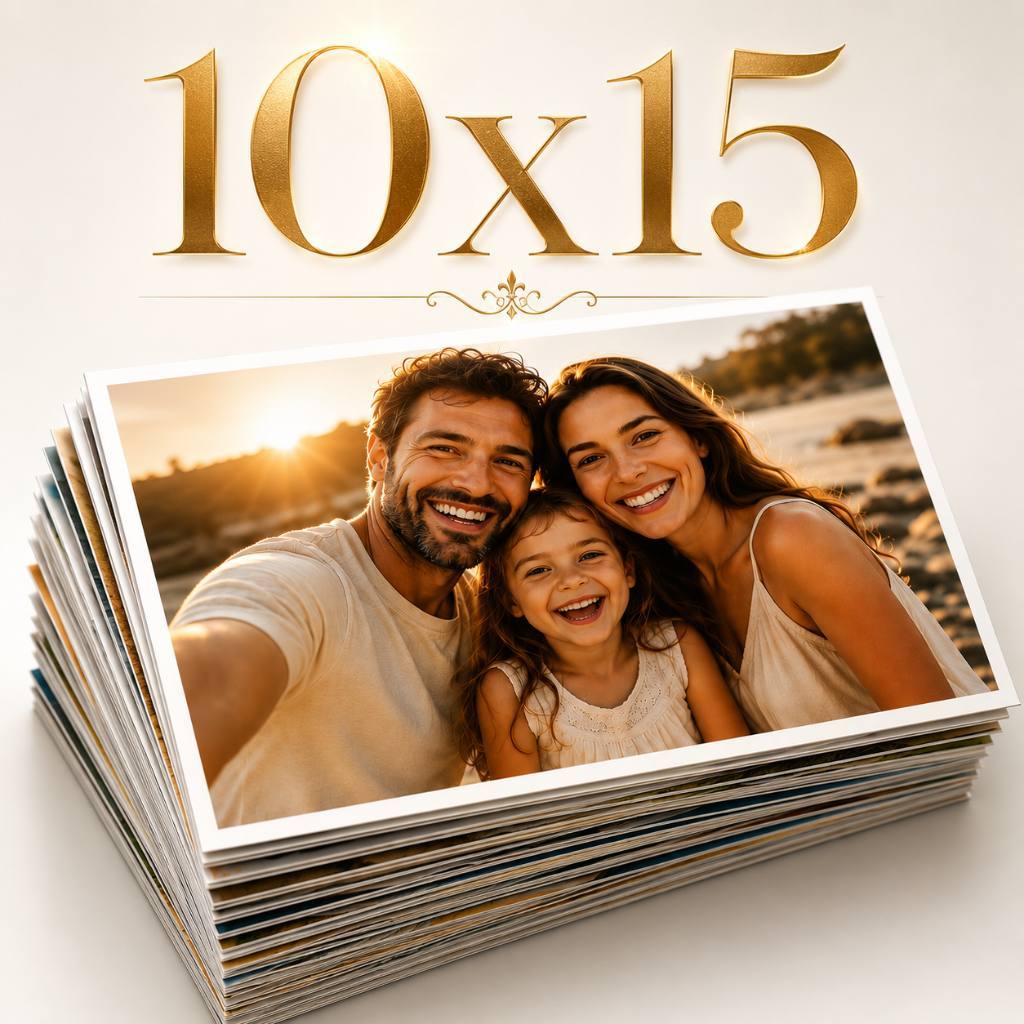 Revelação de Fotos 10x15cm | Kit 10 a 100 Unidades | Alta Qualidade | Envio Rápido | Cores Vivas | Fotos Perfeitas