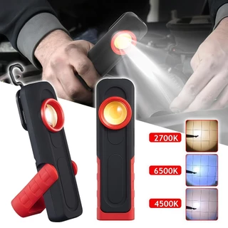 Lanterna de Inspeção Profissional para Polimento e Estética Automotiva Luz Quente/Fria USB Recarregável