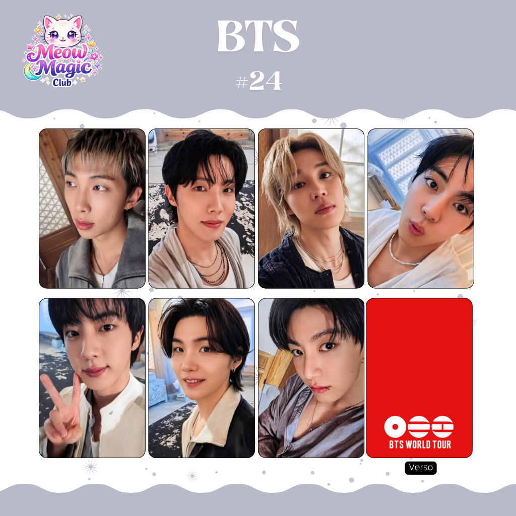 Photocard BTS Arirang Fanmade - Frente e Verso | Shopee Brasil