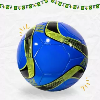 Bola de Futebol Campo Nº 5 Oficial Costurada Couro Sintético Infantil Juvenil Resistente Cor Sortida