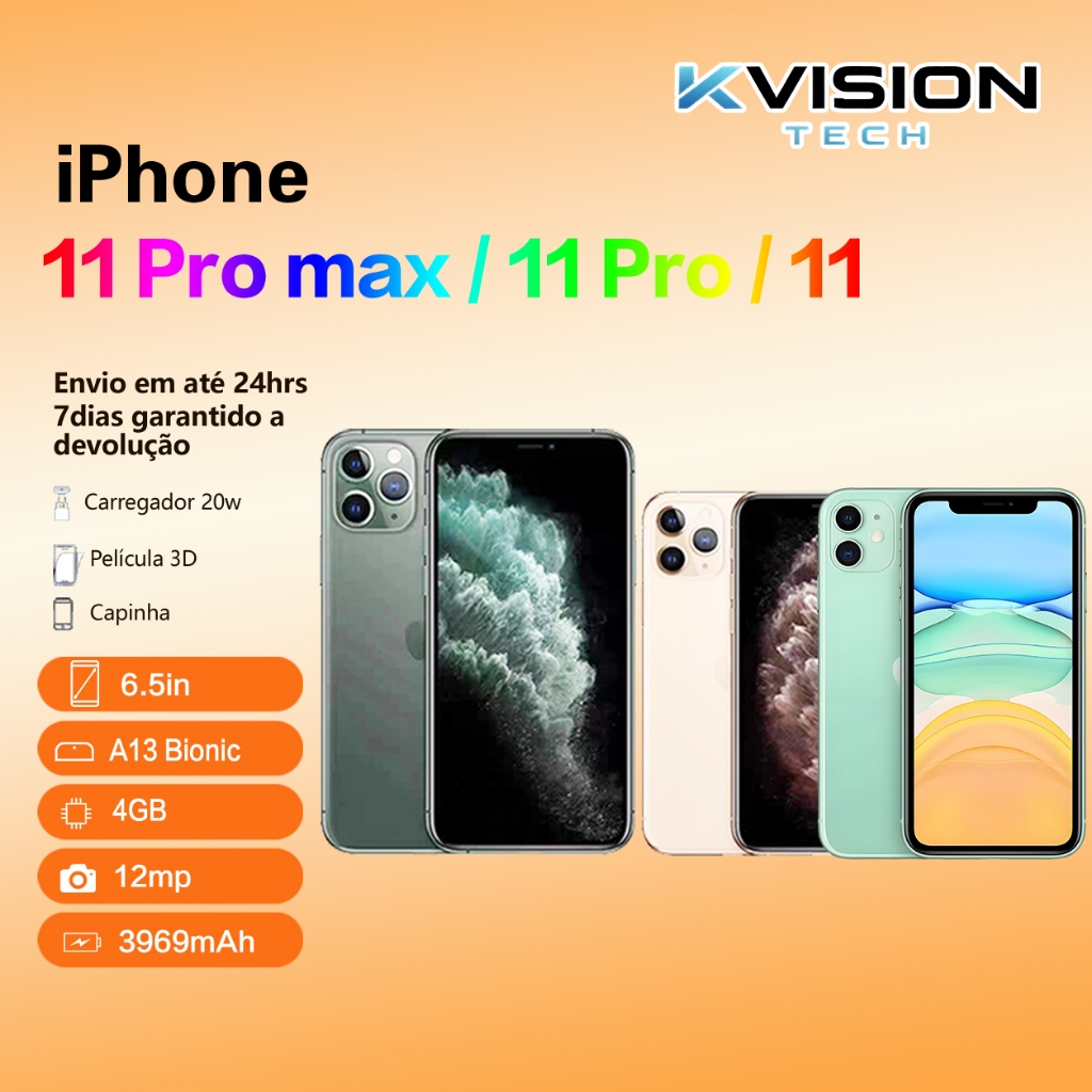 iPhone 11/ 11 Pro/ 11 Pro Max 64/128/ 256 Gb 100% Original Com