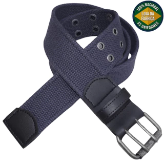 Cinto Masculino Lona Premium 2 Bordas Largura 4cm L39 Cz