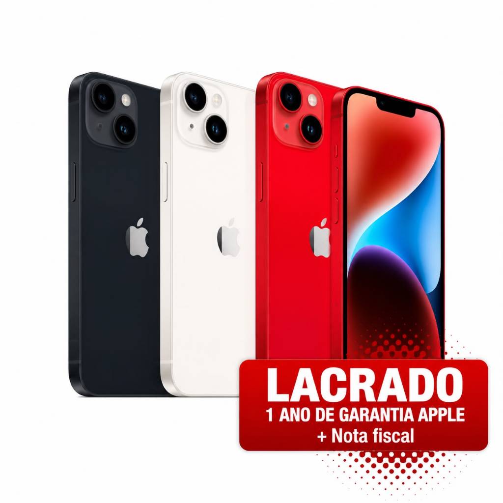 CELULAR APPLE IPHONE 14 128GB - DUAL SIM - ORIGINAL - LACRADO - 1