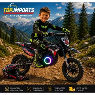 Mini Moto Elétrica 300w 60kg 21km/h Com Freio a disco