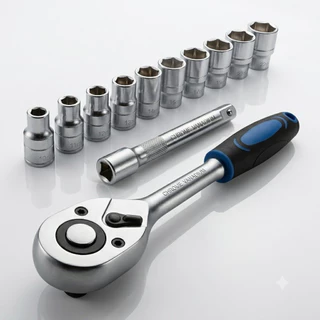 Jogo Soquetes 12 Peças 10 A 22mm Kit De Ferramentas Completo