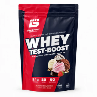 Whey Protein Concentrado Test-boost 900g Bio Sport USA